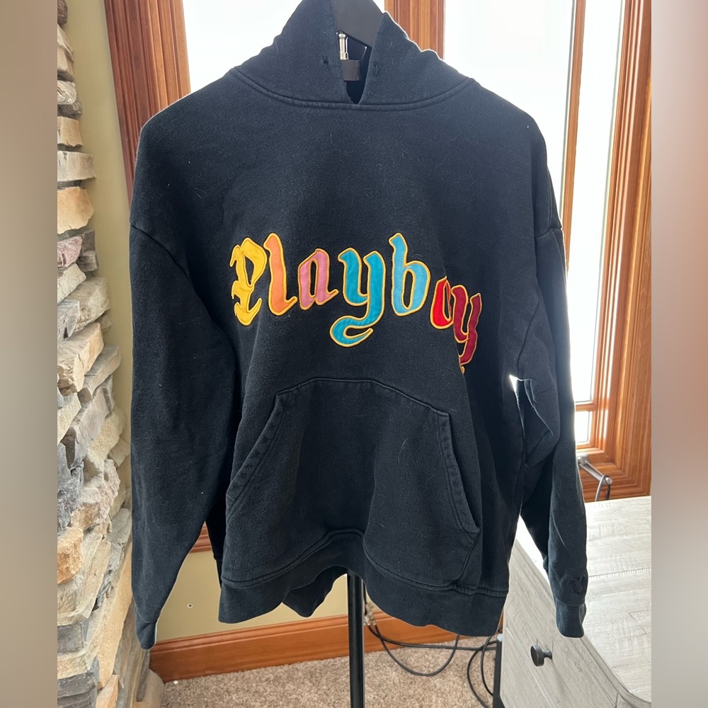 PLAYBOY Black Fleece Hoodie